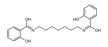 2-hydroxy-N-[7-[(2-hydroxybenzoyl)amino]heptyl]benzamide结构式