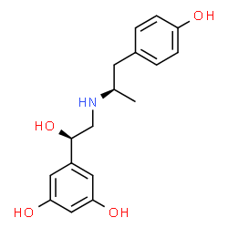 1,3-Benzenediol, 5-[1-hydroxy-2-[[2-(4-hydroxyphenyl)-1-methylethyl]amino]ethyl]-, (R*,R*)-(+-)- Structure