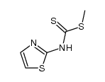 methyl N-(2-thiazolyl)dithiocarbamate结构式