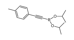 [(4-methylphenyl)ethynyl]boronic acid, bis(isopropyl) ester Structure