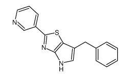 6-benzyl-2-pyridin-3-yl-4H-pyrrolo[2,3-d][1,3]thiazole结构式