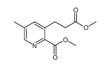 3-(2-methoxycarbonyl-ethyl)-5-methyl-pyridine-2-carboxylic acid methyl ester Structure