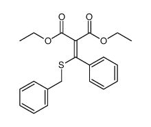 diethyl 2-(benzylthio(phenyl)methylene)malonate Structure