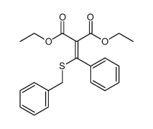 diethyl 2-(benzylthio(phenyl)methylene)malonate结构式