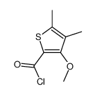 2-Thiophenecarbonyl chloride, 3-methoxy-4,5-dimethyl- (9CI)结构式