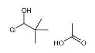 acetic acid,1-chloro-2,2-dimethylpropan-1-ol Structure