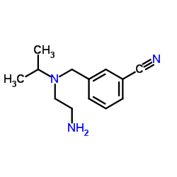 3-{[(2-Aminoethyl)(isopropyl)amino]methyl}benzonitrile Structure