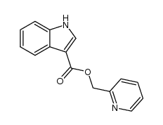 1-methyl-1H-indole-3-carboxylic acid 2-pyridinylmethyl ester结构式