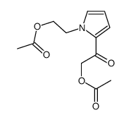 N-(2-acetoxy)ethyl-2-(2-acetoxy)acetopyrrole结构式