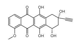 (7S,9S)-9-Ethynyl-7,8,9,10-tetrahydro-6,7,9,11-tetrahydroxy-4-methoxynaphthacene-5,12-dione Structure