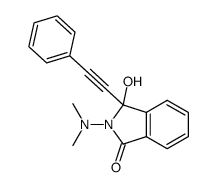 2-(dimethylamino)-3-hydroxy-3-(phenylethynyl)isoindolin-1-one Structure