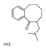 5(6H)-Benzocyclooctenone, 7,8,9,10-tetrahydro-6-((dimethylamino)methyl )-, hydrochloride结构式