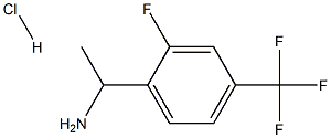1-[2-FLUORO-4-(TRIFLUOROMETHYL)PHENYL]ETHAN-1-AMINE HYDROCHLORIDE Structure