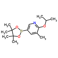 2-Isoproxy-3-methylpyridine-5-boronic acid pinacol ester结构式