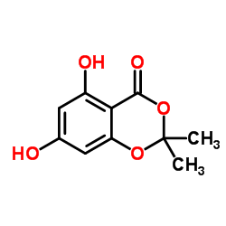 5,7-Dihydroxy-2,2-dimethyl-4H-1,3-benzodioxin-4-one Structure