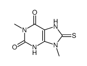 1,9-dimethyl-8-thioxo-3,7,8,9-tetrahydro-purine-2,6-dione结构式
