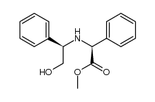 N-[(R)-2-hydroxy-1-phenylethyl]-(S)-2-aminobenzeneacetic acid methyl ester Structure