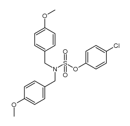 4-chlorophenyl bis(4-methoxybenzyl)sulfamate结构式