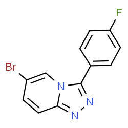 6-Bromo-3-(4-fluorophenyl)-[1,2,4]triazolo[4,3-a]pyridine结构式