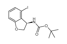 tert-butyl (R)-(4-iodo-2,3-dihydrobenzofuran-3-yl)carbamate结构式