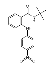 N-tert-butyl-2-(4-nitrophenylamino)benzamide结构式