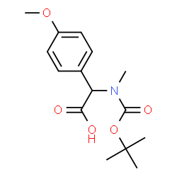2-((叔丁氧羰基)(甲基)氨基)-2-(4-甲氧基苯基)乙酸图片