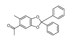 1-(6-methyl-2,2-diphenyl-1,3-benzodioxol-5-yl)ethanone Structure