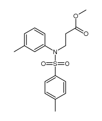 methyl N-tosyl-3-(3-methylanilino)propionate结构式