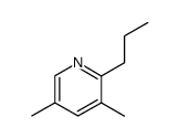 Pyridine,3,5-dimethyl-2-propyl-(9CI) Structure