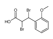 2,3-Dibromo-3-(o-methoxyphenyl)propionic acid Structure