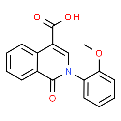 2-(2-Methoxy-phenyl)-1-oxo-1,2-dihydro-isoquinoline-4-carboxylic acid结构式