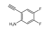 2-ETHYNYL-4,5-DIFLUORO-PHENYLAMINE结构式