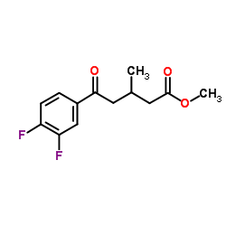 Methyl 5-(3,4-difluorophenyl)-3-methyl-5-oxopentanoate Structure