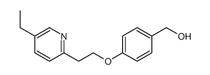 4-[2-(5-Ethyl-2-pyridinyl)ethoxy]benzenemethanol结构式