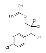 Carbamic acid 2,2-dichloro-3-(p-chlorophenyl)-3-hydroxypropyl ester结构式