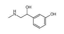 (±)-3-hydroxy-alpha-[(methylamino)methyl]benzyl alcohol结构式