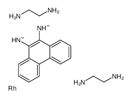 bis(ethylenediamine)(9,10-phenanthrenequinonediamine)rhodium(III) structure