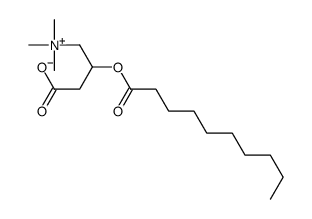 2-(1-hydroxy-2-trimethylazaniumylethyl)-3-oxododecanoate structure