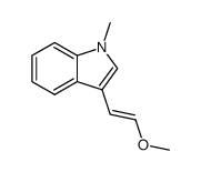 (E)-1-Methyl-3-(β-methoxyvinyl)indole Structure