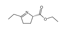 5-ethyl-3,4-dihydro-2H-pyrrole-(2S)-carboxylic acid ethyl ester Structure