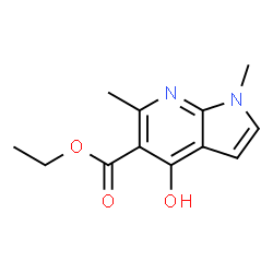 Ethyl 4-hydroxy-1,6-dimethyl-1H-pyrrolo[2,3-b]pyridine-5-carboxylate Structure