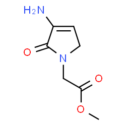 1H-Pyrrole-1-aceticacid,3-amino-2,5-dihydro-2-oxo-,methylester(9CI)结构式