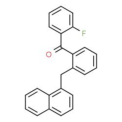 (2-FLUOROPHENYL)(2-(NAPHTHALEN-1-YLMETHYL)PHENYL)METHANONE结构式