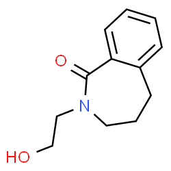 2-(2-hydroxyethyl)-4,5-dihydro-3H-2-benzazepin-1-one结构式