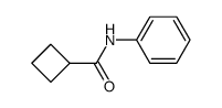 CYCLOBUTANECARBOXAMIDE, N-PHENYL- Structure