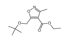 ethyl 5-(tert-butoxymethyl)-3-methylisoxazole-4-carboxylate结构式