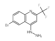 Quinoline,6-bromo-4-hydrazinyl-2-(trifluoromethyl)- Structure