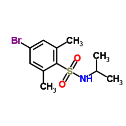 4-Bromo-N-isopropyl-2,6-dimethylbenzenesulfonamide结构式