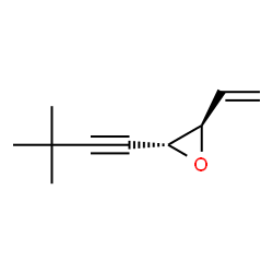 Oxirane, 2-(3,3-dimethyl-1-butynyl)-3-ethenyl-, trans- (9CI) structure