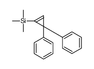 (3,3-Diphenyl-1-cyclopropen-1-yl)(trimethyl)silane结构式